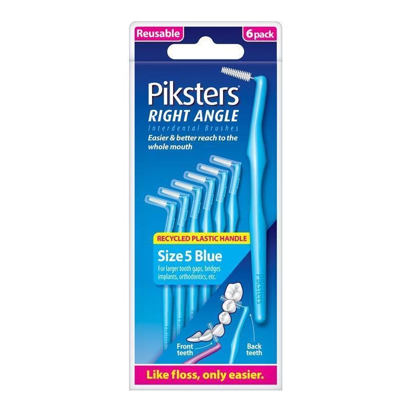 Piksters 直角齿间刷 5号 蓝色 6支