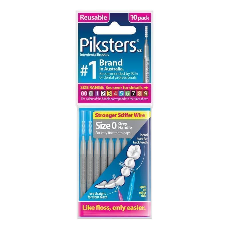 Piksters 齿间刷 0号 灰色 10支
