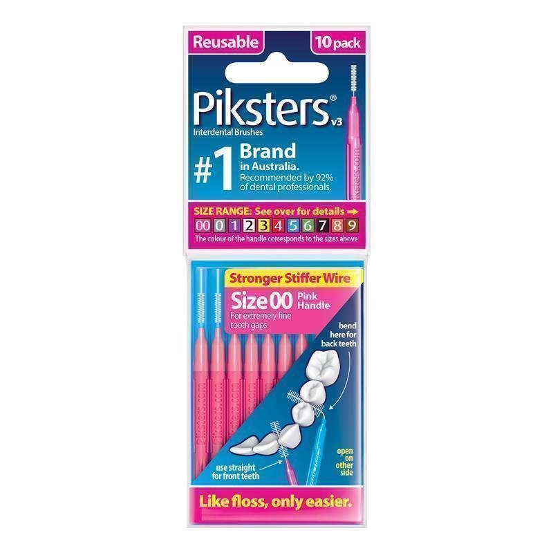 Piksters 齿间刷 00号 粉色 10支