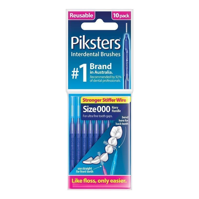 Piksters 齿间刷 000号 藏青色 10支