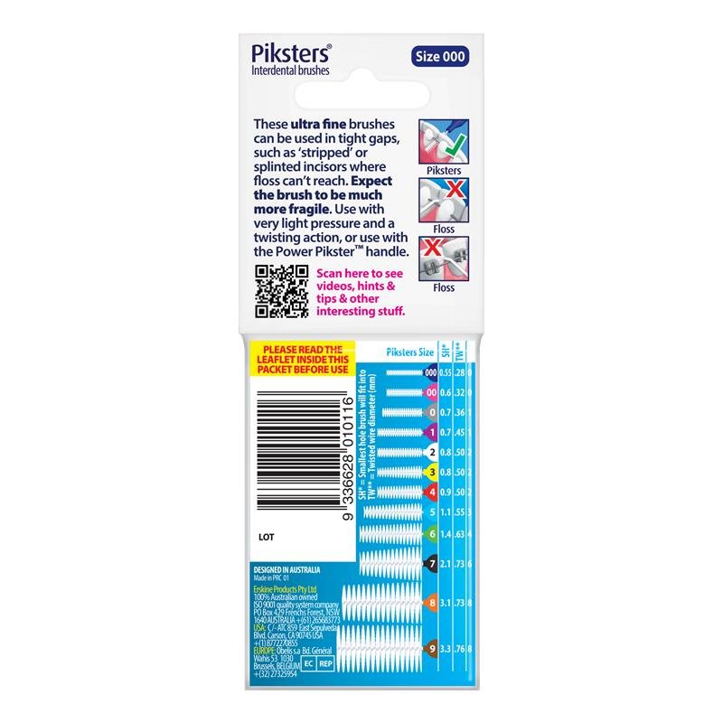 Piksters 齿间刷 000号 藏青色 10支