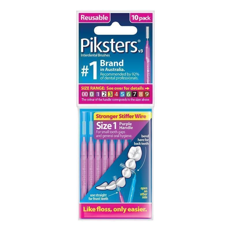 Piksters 齿间刷 1号 紫色 10支