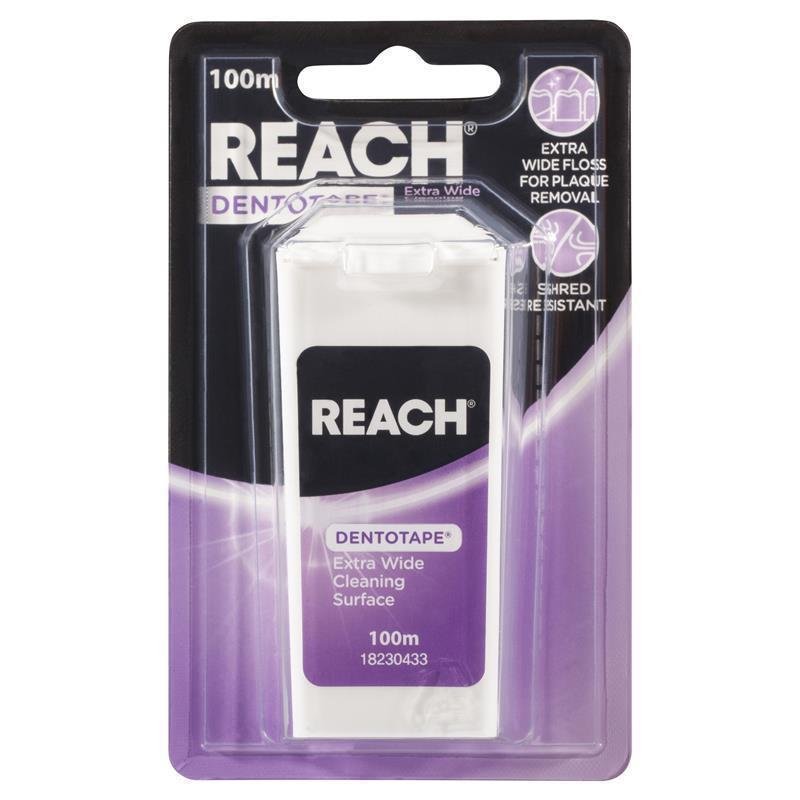 Reach Dentotape 宽扁牙线带 100m
