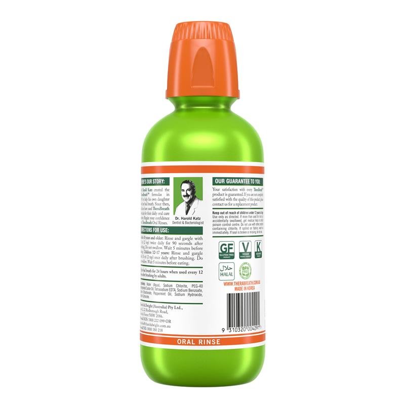 Therabreath 温和薄荷漱口水 473ml