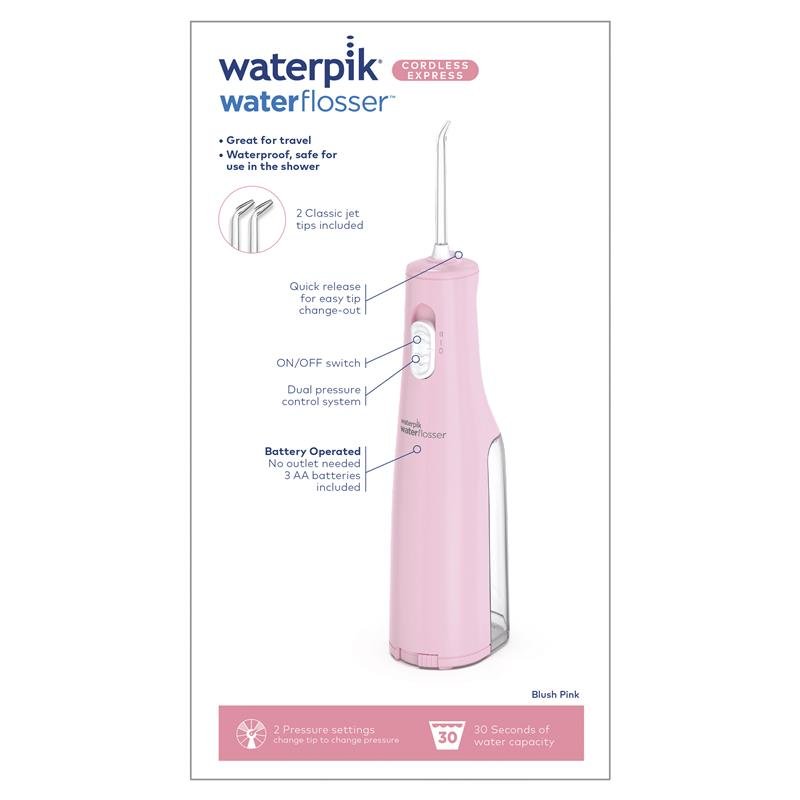 洁碧Waterpik 无线便携冲牙器 Express 粉色