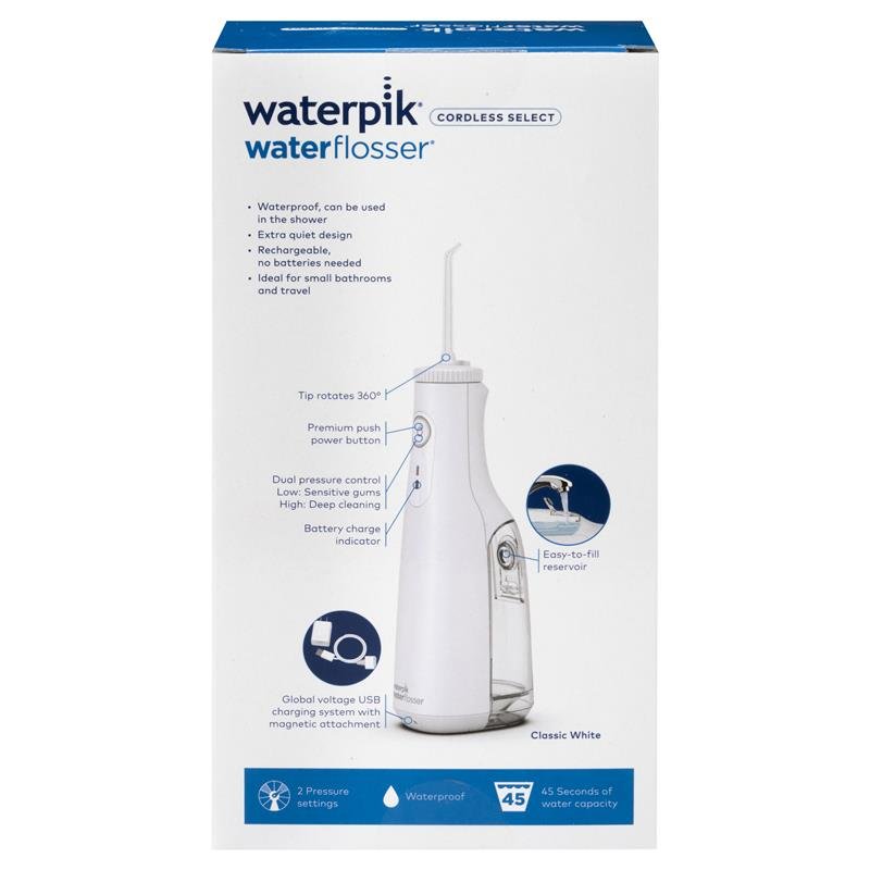 洁碧Waterpik 无线充电冲牙器 Select 白色