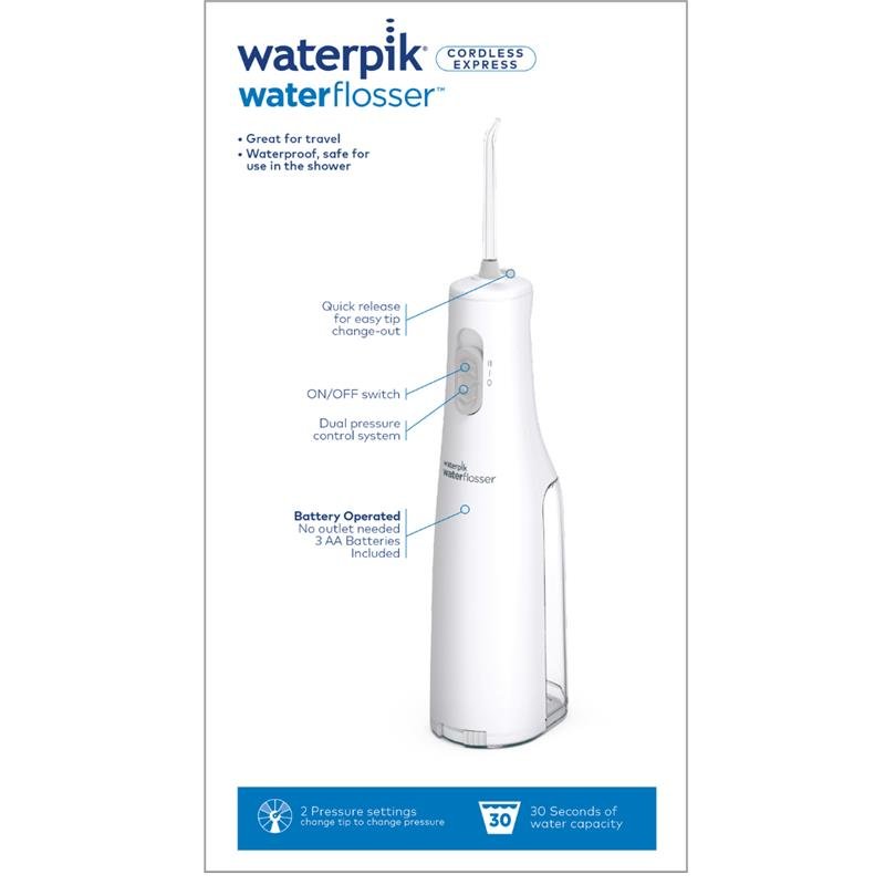 洁碧Waterpik 无线便携冲牙器 Express 白色