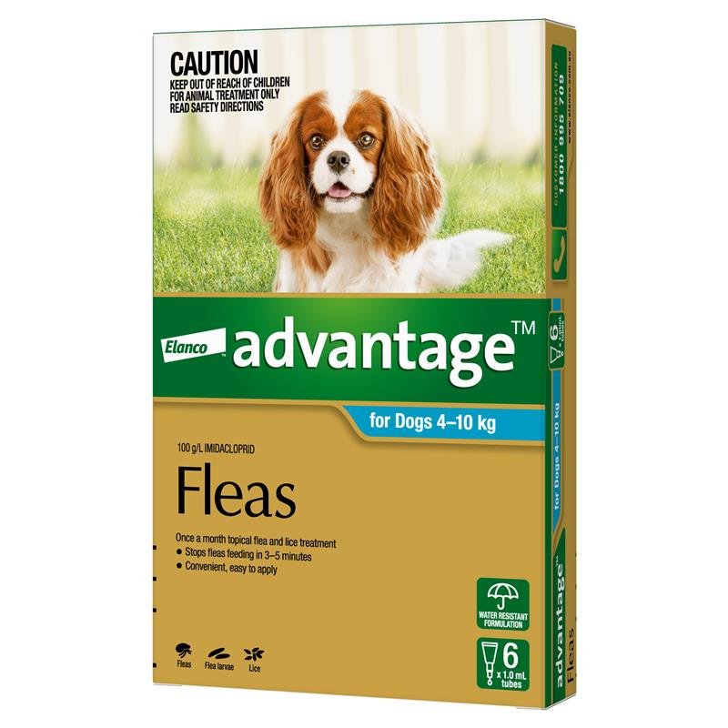Advantage拜宠爽 犬用体外驱虫滴剂 4-10kg 6支