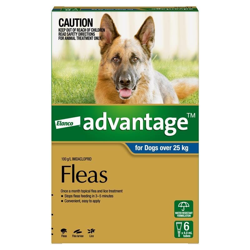 Advantage拜宠爽 犬用体外驱虫滴剂 25kg以上 6支