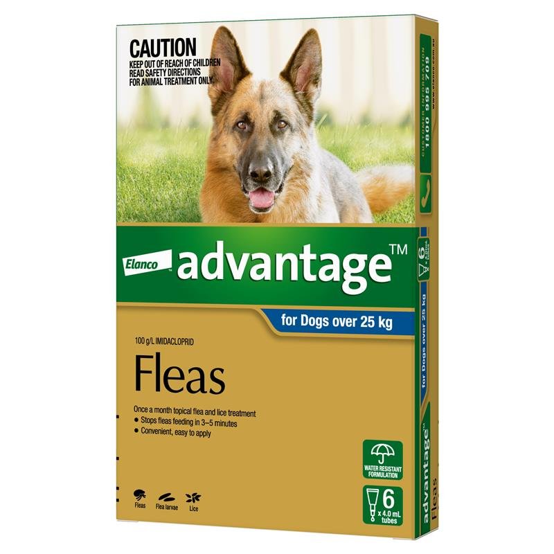 Advantage拜宠爽 犬用体外驱虫滴剂 25kg以上 6支