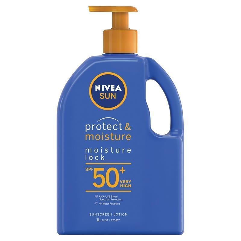 妮维雅 NIVEA Sun Protect & Moisture 保湿防晒乳 泵装 SPF50+ 1L