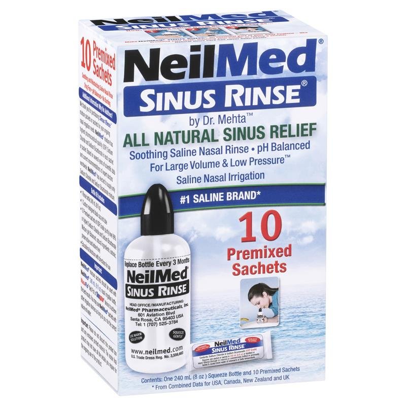 NeilMed Sinus Rinse 洗鼻器入门套装 含洗鼻盐 10包