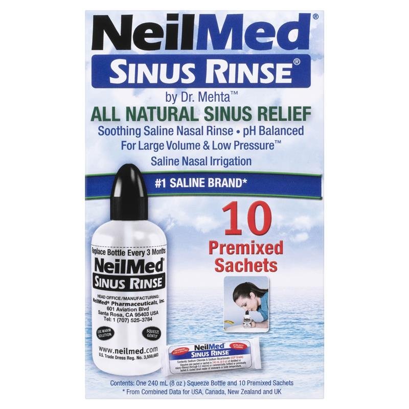 NeilMed Sinus Rinse 洗鼻器入门套装 含洗鼻盐 10包