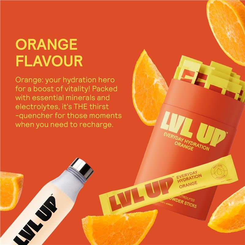Lvl Up 每日补水电解质冲剂 橙味 10条