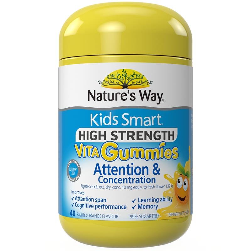 Nature's Way 佳思敏 儿童专注力软糖 高强度配方 40粒