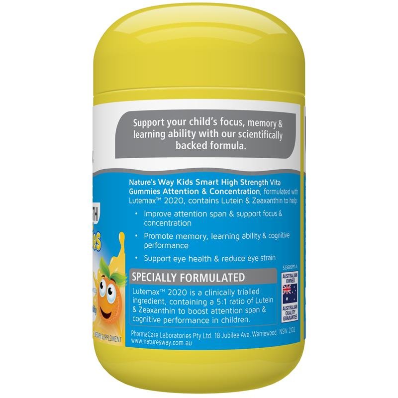 Nature's Way 佳思敏 儿童专注力软糖 高强度配方 40粒
