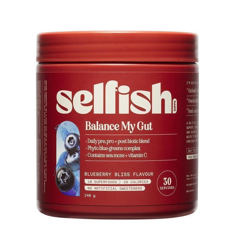 Selfish Balance My Gut 肠道配方冲剂粉 蓝莓风味 240g