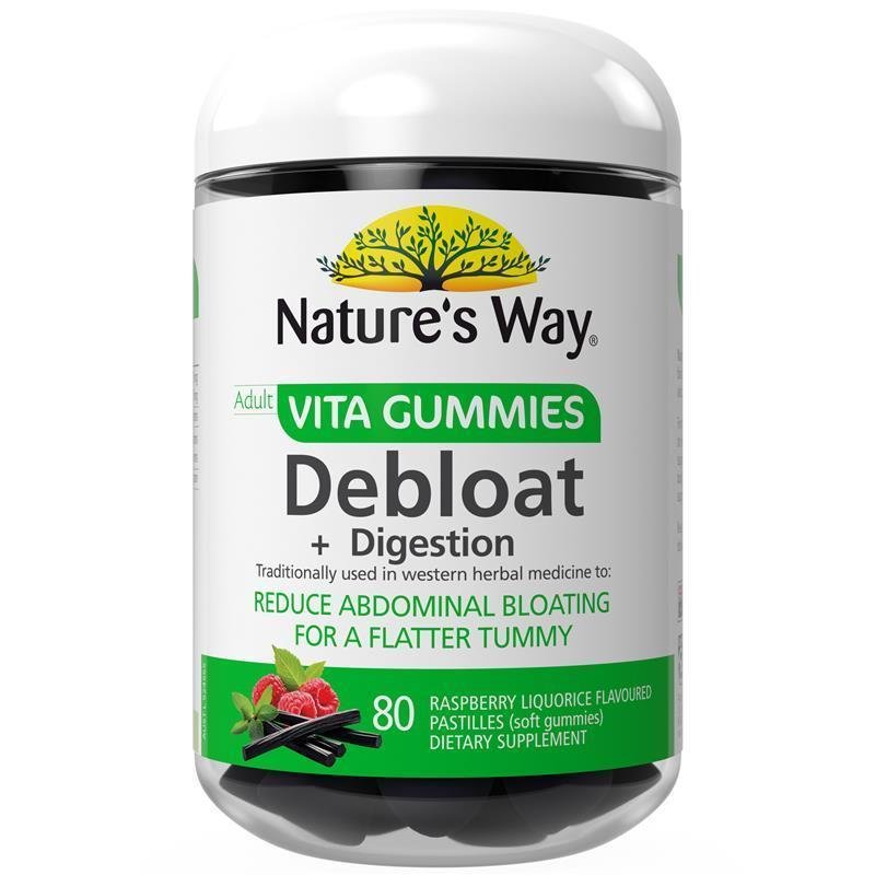 Nature's Way 成人 Vita Gummies 软糖 Debloat + Digestion 消胀消化 80粒