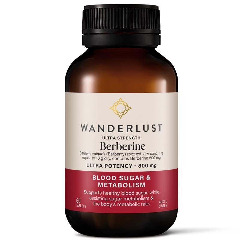 Wanderlust Ultra Strength Berberine 高强度小檗碱(黄连素)800mg 60片