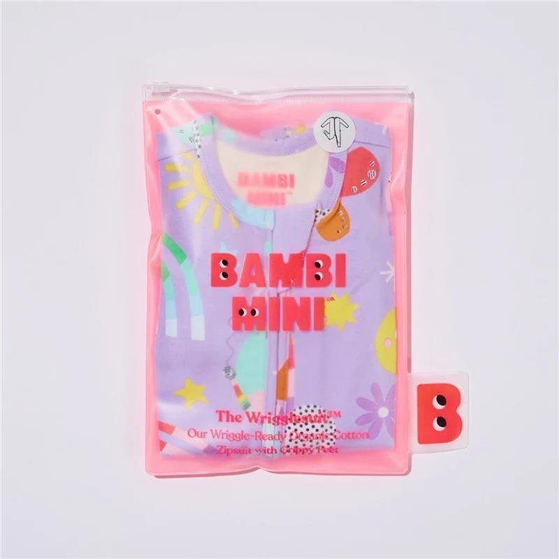Bambi Mini Co. Wrigglesuit 婴儿连体爬服(带防滑脚)12-18个月 淡紫色 Pastel Lilac