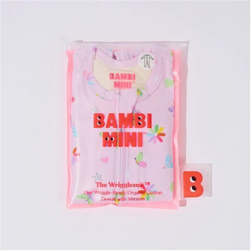 Bambi Mini Co. 婴儿连体睡衣 3-6个月 粉色 Festival Bloom