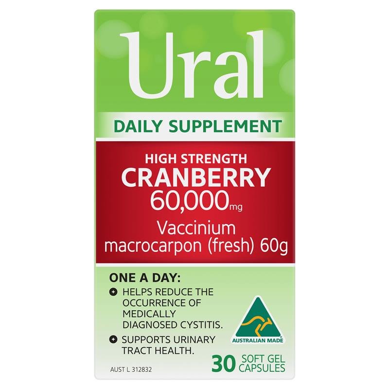 Ural 高浓度蔓越莓胶囊 60000mg 30粒