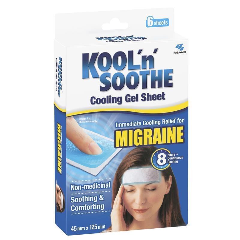 Kool 'n' Soothe 偏头痛清凉降温贴 6片
