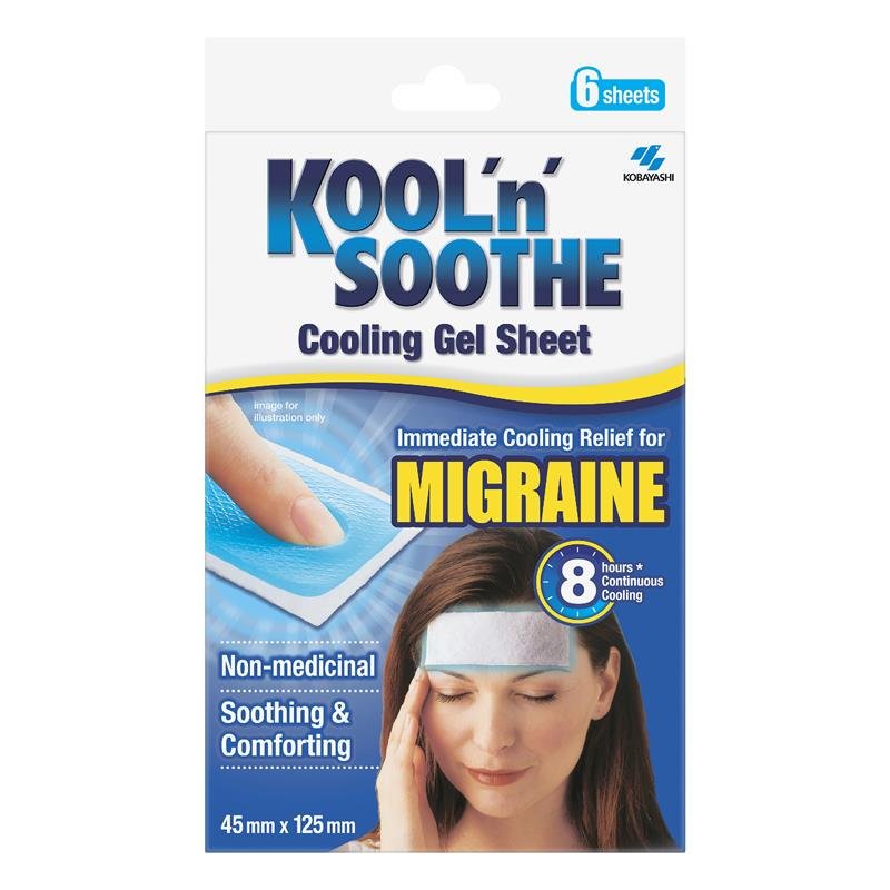 Kool 'n' Soothe 偏头痛清凉降温贴 6片