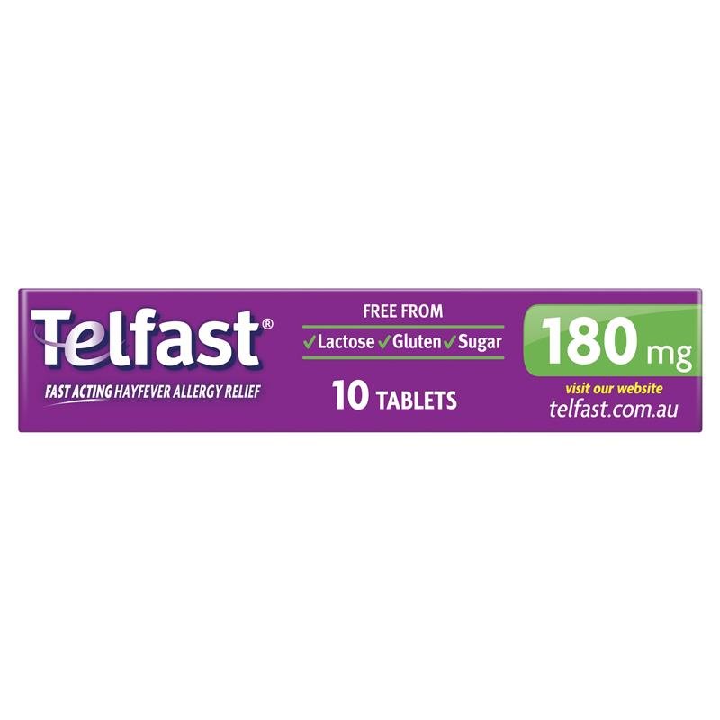 Telfast 抗过敏抗组胺片 180mg 10片(非嗜睡配方)