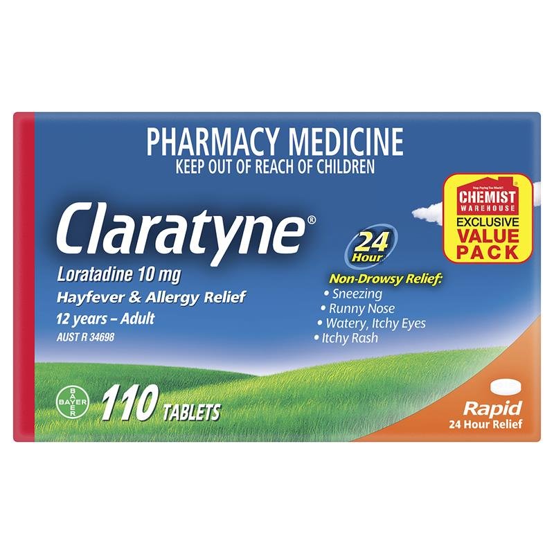 Claratyne 开瑞坦抗过敏抗组胺片 110片