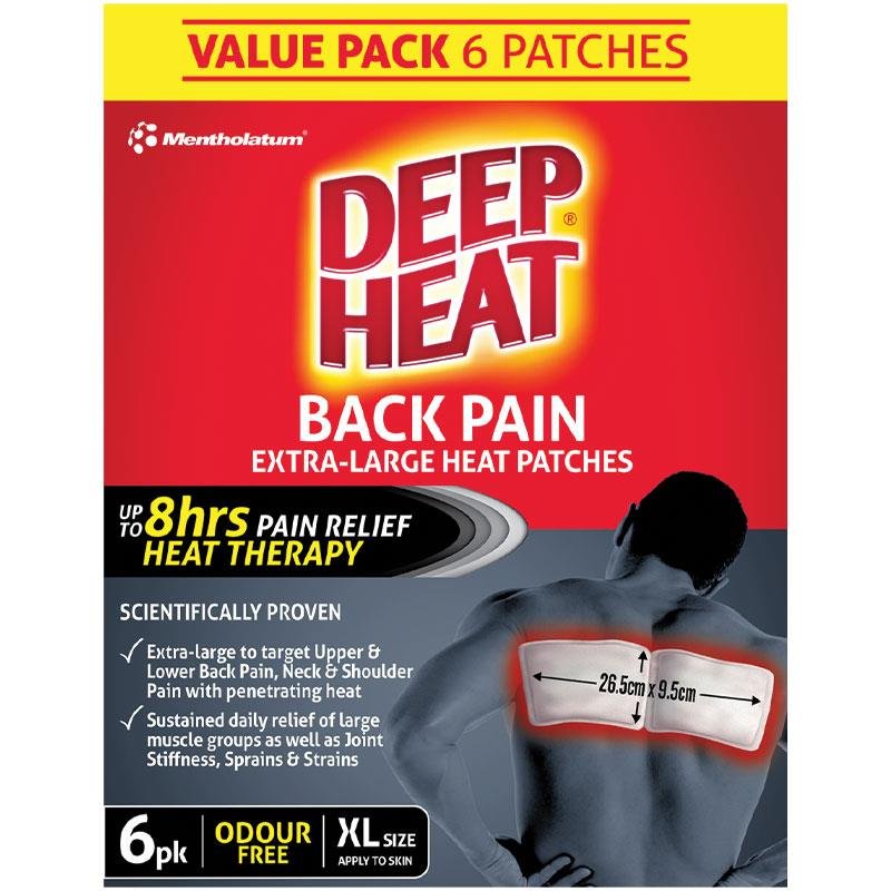 Deep Heat 加大号背部发热贴 6片