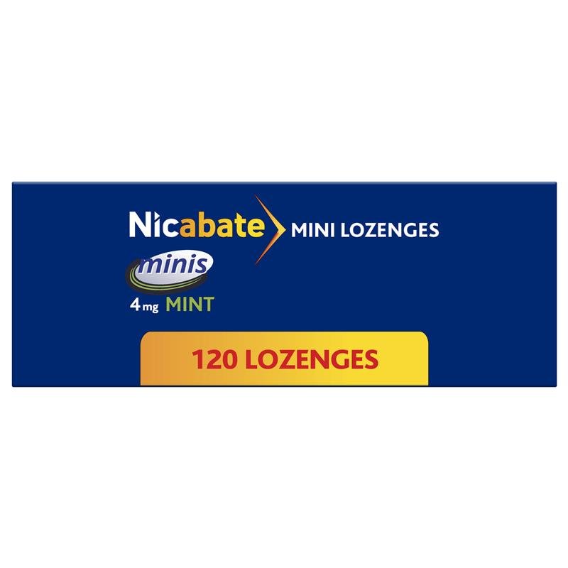 Nicabate Minis 尼古丁迷你含片 4mg 120粒