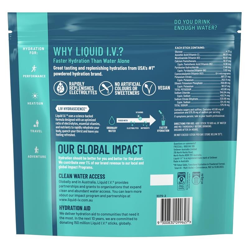 Liquid I.V. 电解质补水冲剂 西瓜味 24袋
