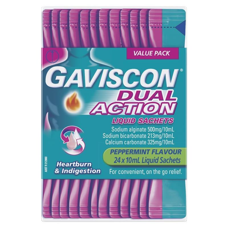 Gaviscon 双效口服混悬液袋装 薄荷味 24包