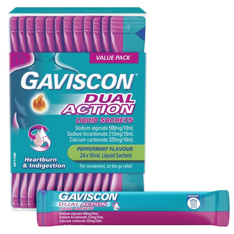 Gaviscon 双效口服混悬液袋装 薄荷味 24包