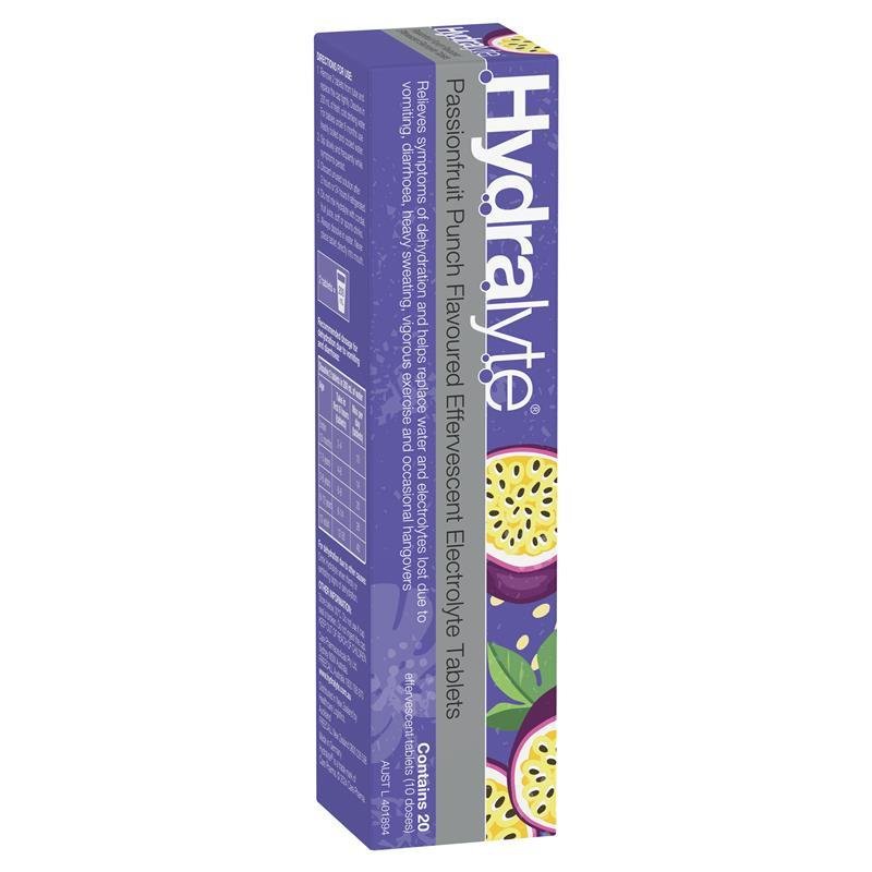 Hydralyte 电解质泡腾片 百香果味 20片