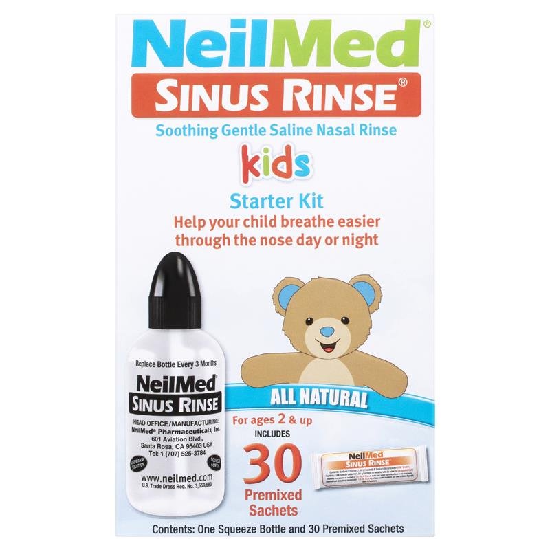 NeilMed 儿童洗鼻器套装 含30包洗鼻盐