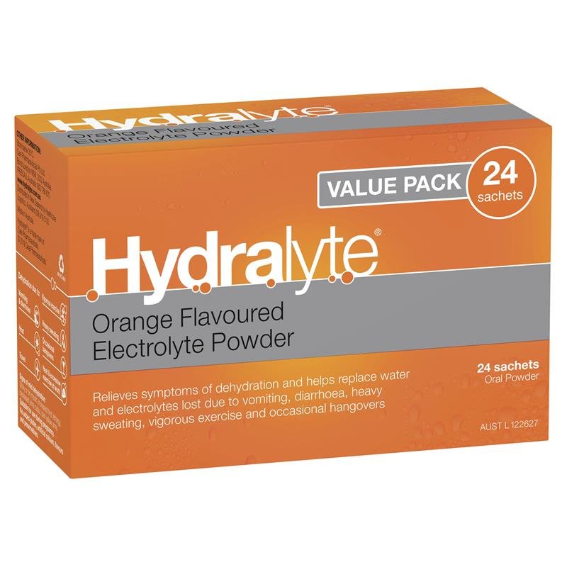 Hydralyte 电解质补水冲剂 橙味 4.9g×24包