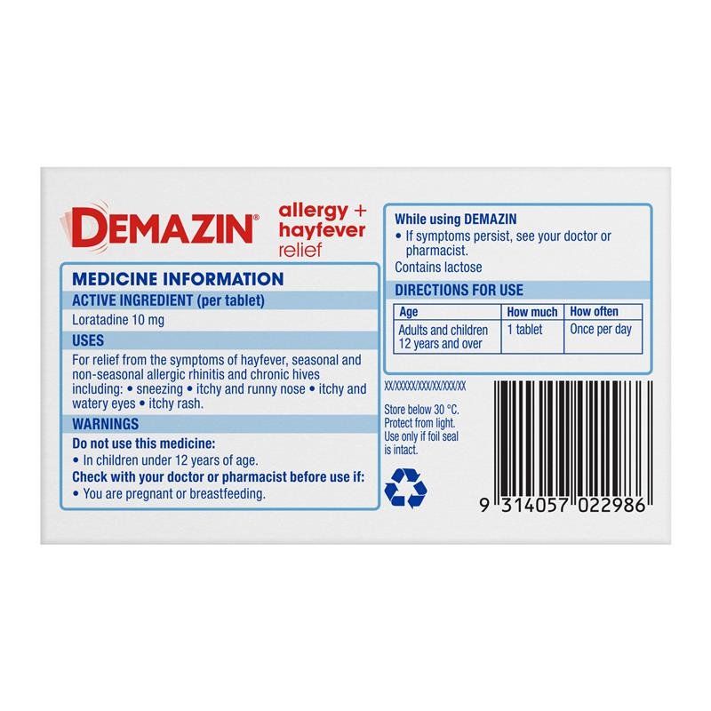 Demazin 抗过敏/花粉症片 110片 特惠装