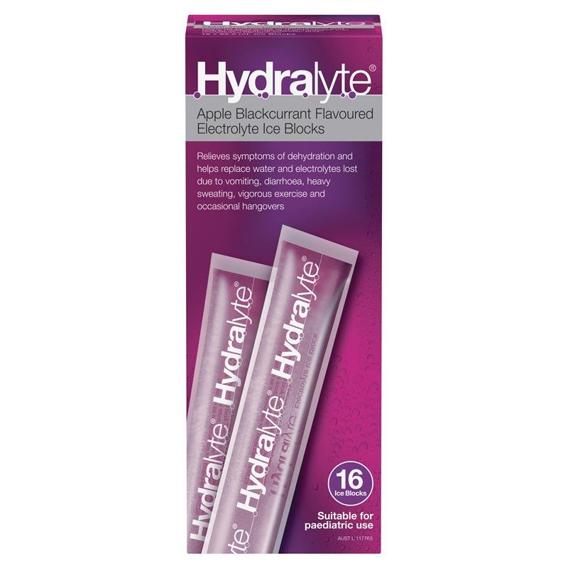 Hydralyte 电解质补液冰棒 苹果黑加仑味 16支