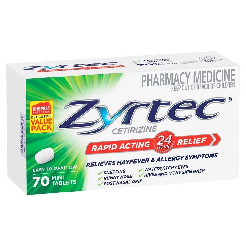 Zyrtec 仙特明 抗过敏/花粉症迷你片 70片