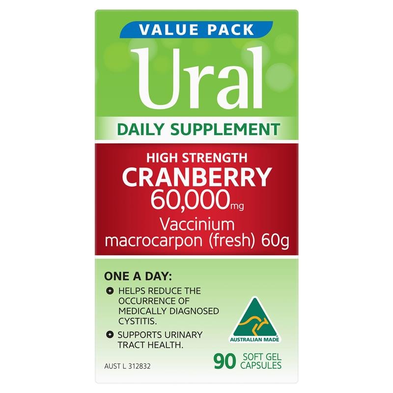 Ural 高浓度蔓越莓胶囊 60000mg 90粒