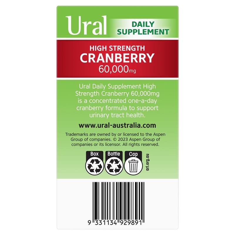 Ural 高浓度蔓越莓胶囊 60000mg 90粒