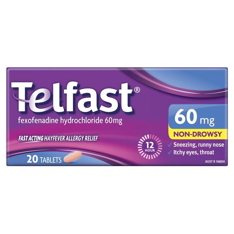 Telfast 抗过敏片 60mg 20片