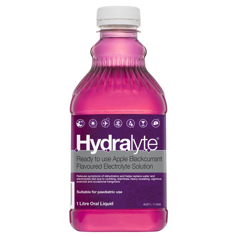 Hydralyte 电解质口服液 苹果黑加仑味 1升