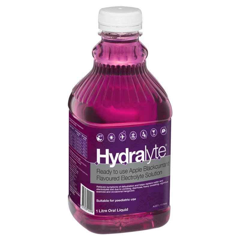 Hydralyte 电解质口服液 苹果黑加仑味 1升