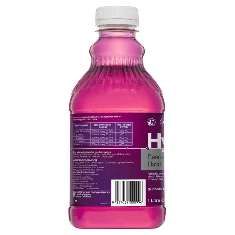 Hydralyte 电解质口服液 苹果黑加仑味 1升