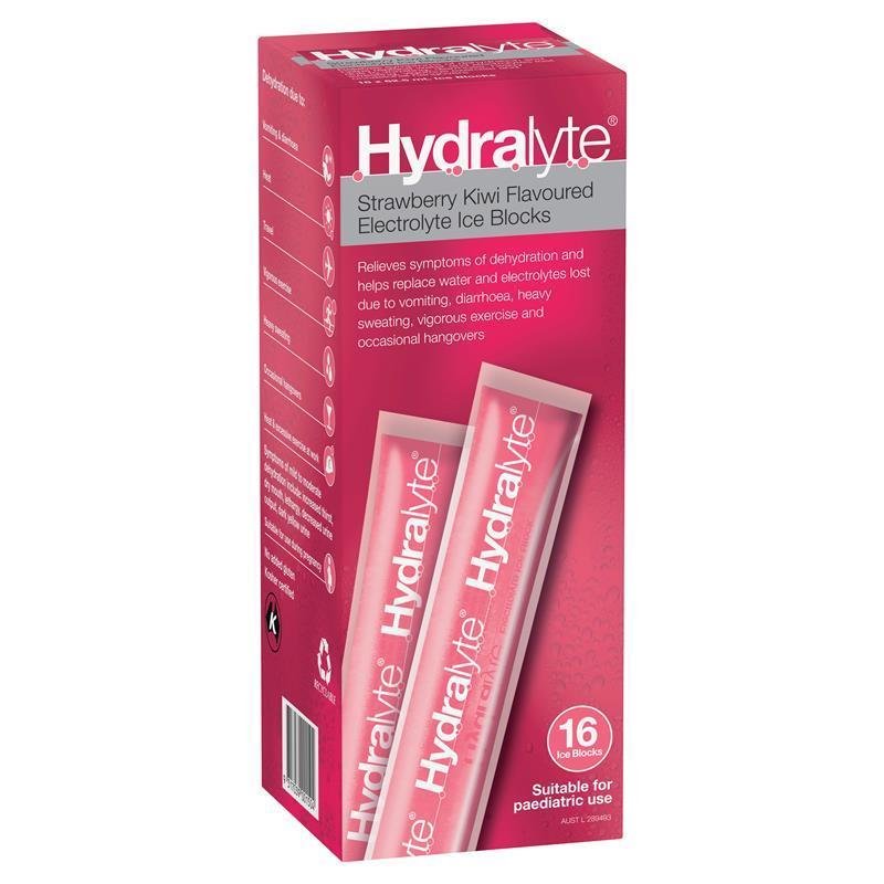 Hydralyte 电解质补液冰棒 草莓奇异果味 16支
