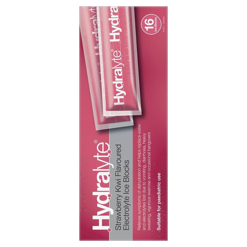 Hydralyte 电解质补液冰棒 草莓奇异果味 16支