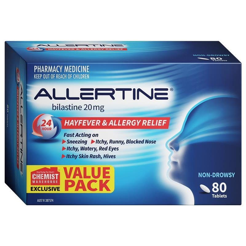 Allertine 抗过敏片 20mg 80片 特惠装